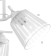 Vanessa chandelier 3x60W E27 white 45x45x27cm