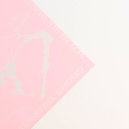 Palette packaging for flowers "marble", matte, pink, 57 x 57 cm-3