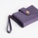 Women's wallet on the button, purple color
