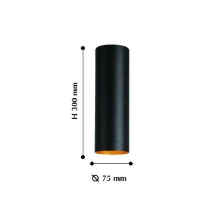 Ceiling lamp DRUM 75 mm, LED 12W-1