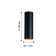 Ceiling lamp DRUM 75 mm, LED 12W