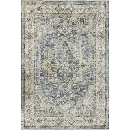 Rectangular Lysandra Hali Shanti carpet, size 230x160 cm, color Blue