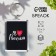 Acryl keychain "I love Russia" 3.5x5 cm