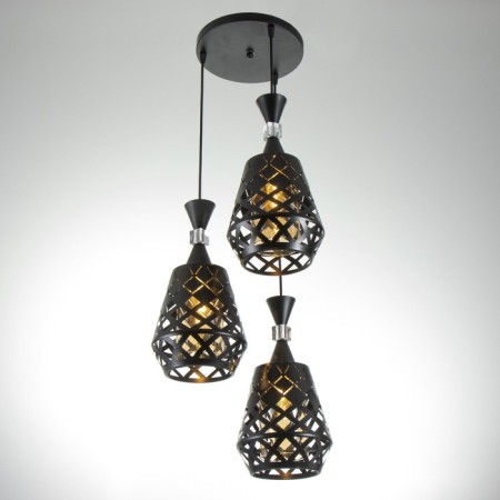 Bayerlux lamp "Kovalce" 3he27 40W black 33x33x35-120cm-1