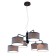 Suspended chandelier Citilux "Form" CL428261, 6x60W, E27, brown color