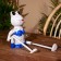 Souvenir "Frog" hanging paws, wood 35 cm