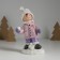 Souvenir Ceramics "A boy in a pink jacket, with a snowball" 10.3x7.3x16 cm