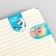 Postcard with Frozen magnetic bookmarks, cold heart, 6 pcs.