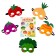 A set of carnival masks of masks "Vegetable Party", 5 pcs.