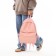 Youth backpack on a zipper, 3 pockets, pink color