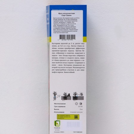 Irga Olkholitnoye (Northern Garden series) "Smokey", 1 pc, tube, spring 2024-1