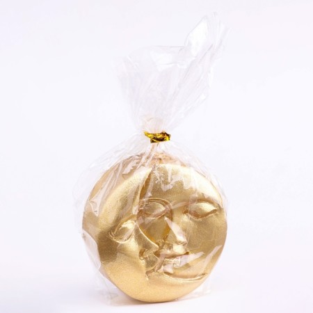 Figure candle "Sun and moon, 6x2.5 cm, gold-4
