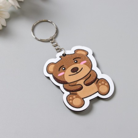 Брелок EVA блеск "Мишка" 6х5 см-1