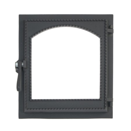 Top-resistant sealed door "One-2" DTG-8VS, 34x37x13 cm, with glass, thermal mushrooms