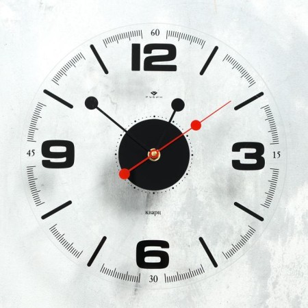 Walls wall, interior "style 1", silent, d-30 cm, pure dial transparent