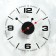 Walls wall, interior "style 1", silent, d-30 cm, pure dial transparent