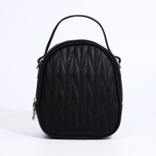 Bag Cross-Bodi Medvedkovo with a zipper, black color