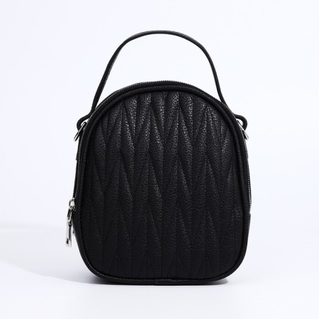 Bag Cross-Bodi Medvedkovo with a zipper, black color