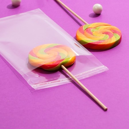 Packet with sticky tape, transparent 10 x 16/4 cm 25 μm-4