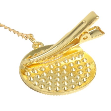Set: Nipple - Orthodontic dummy with the holder "Diamond", with a cap, from 6 months., Golden, rhinestones-1