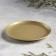 Summary "plate 76" metal per candle, 7.6x7.6 cm, golden