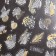 Nail stickers "leaflets", metallized, white/golden color