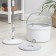 Mop with spin and bucket, microfiber nozzle, compact