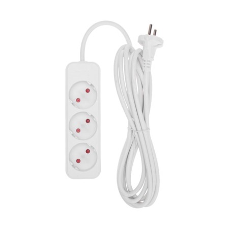 Extension cord Standard 3 nests, 3m, 2x1.0mm², b/s, white rexant