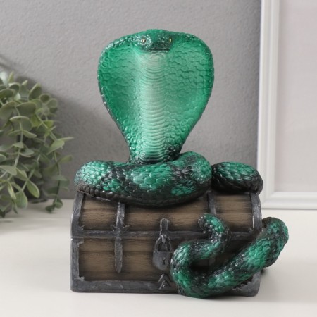 New Year's figure "Cobra on the chest" 20 x 17 x 12 cm.-5