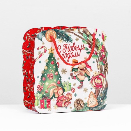 Gift folding box "Happy Tim" 21 x 9.5x 23 cm-1