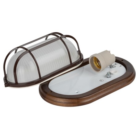 Lamp era NBO 04-60-022 with a lattice, E27, 60W, 232x140x88 mm, IP54-3