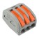 Universal terminal of QMS 222-413, 3-wire gray 0.08-2.5/4 mm² (50 pcs/union) rexant