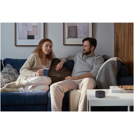 Smart Column "New Yandex Mini Station", Voice Assistant Alice, 10W, with a clock, black-3
