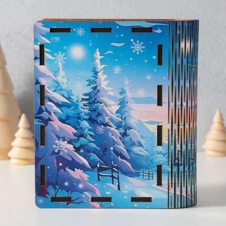 New Year's piggy bank "Believe in the miracle" 14x12x5 cm-5