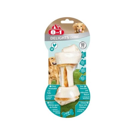 Dental Delights bone for medium and large dogs, chicken/minerals, size m, 14.5 cm