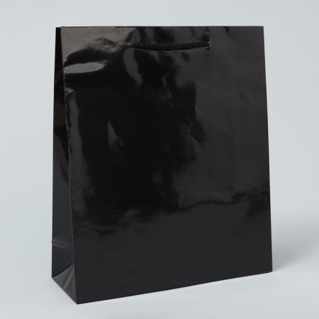 Gift package laminated, packaging, “black”, ml 21 x 25 x 8 cm-3
