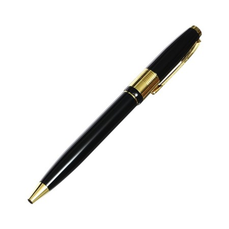 Gift handle, ball "boss" in the leatherette case, rotary, black with gold-2