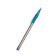 Ballic handle 0.7 mm, blue rod, white body with a rubber holder and cap, mix