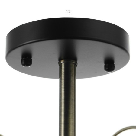 Chandelier "Charlene" 5he27 40w Black-Latun 51x51x29 cm Bayerlux-5