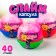 Slime, Magenta, Capsule with Balls, 40 g