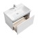 Tumbling under the Aquaton Asti sink, 70 cm, white gloss color, white matte