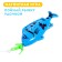 Fishing "sea wave", 4 fish, fishing rod, mix