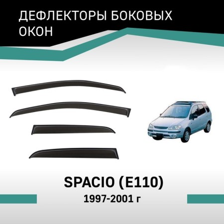 Defly window deflectors for Toyota Spacio (E110), 1997-2001