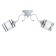 Emma chandelier 2he27 40W white 51x12x25cm Bayerlux