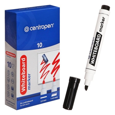 Board marker, centropen 8569, bullet/mowed, 1.5-5.0 mm, black-3