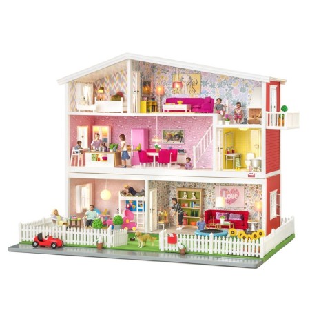 Puppy house Lundby "classic", two -story, with light-2