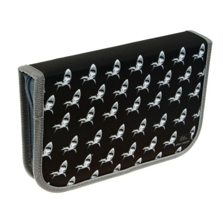 Penal 1 section, 130 x 210 x 40 mm, 2 folding strips, fabric, calligrata top, Content "Shark"-2