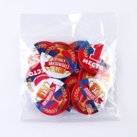 Suppresses "award", tricolor, d = 56 mm, mix-17