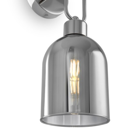 Wall lamp 60W, 1HE27, 35x12 cm, chrome-2