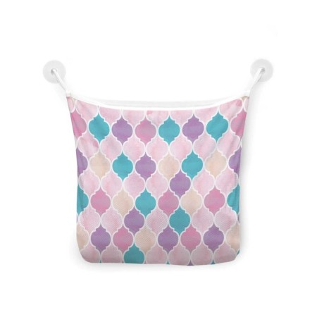 Organizer in a bath on suction cups “Ornamental glare”, for storing toys and trifles, size 33x39 cm-2